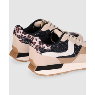 Deportivos de Tejido - Beig - Tacón: 4 cm