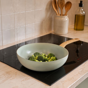 Batterie de cuisine 5 pièces en aluminium recyclé céladon - tous feux CELADON
