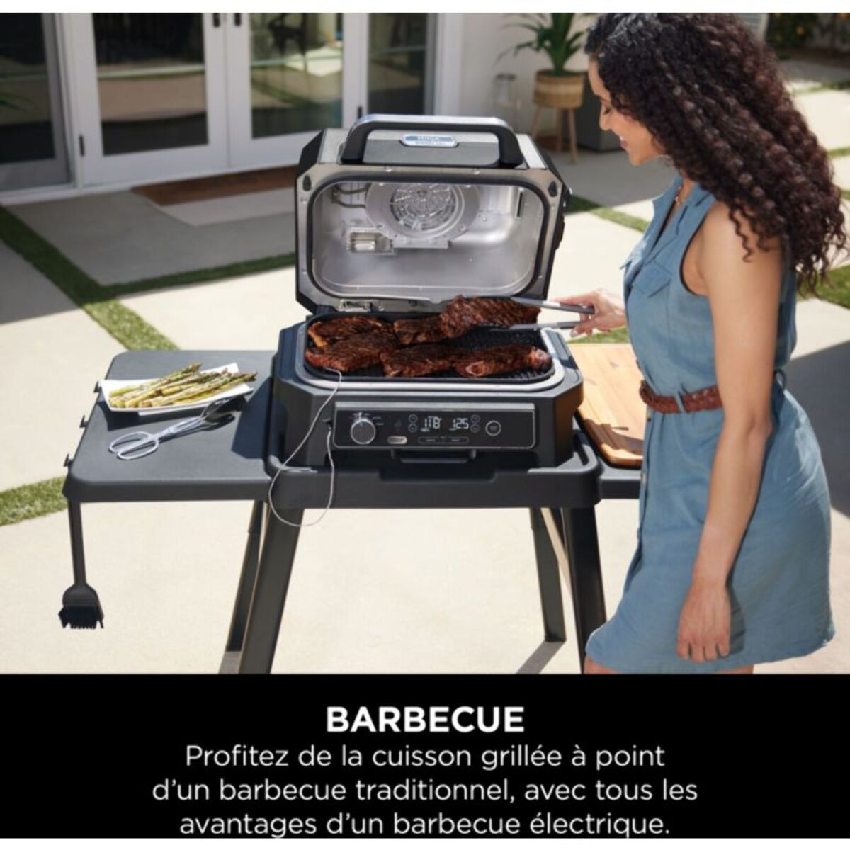 Barbecue électrique NINJA Woodfire OG850EU  Pro XL avec thermosonde 50x40 cm