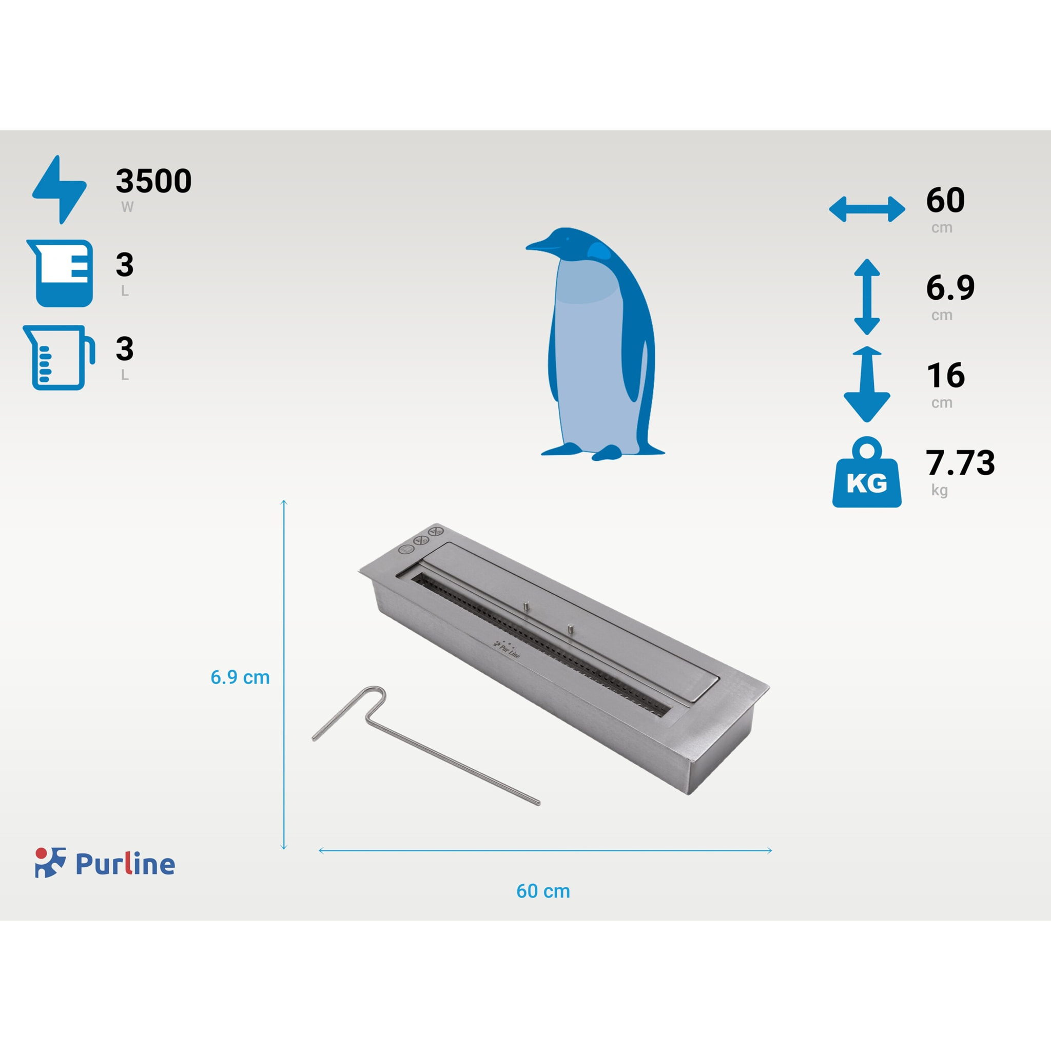 Bloc de combustion de taille moyenne avec fibre céramique et régulateur de flamme