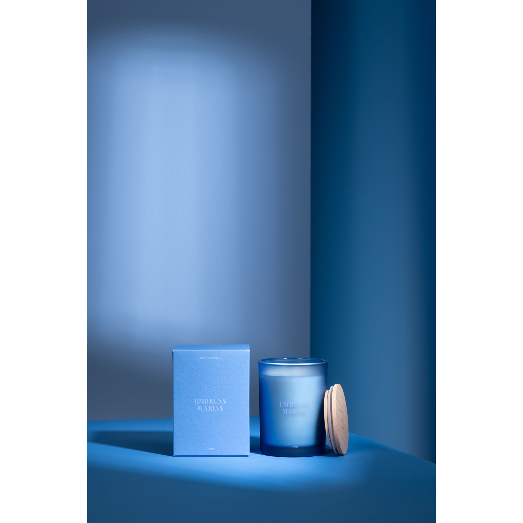J-Line bougie parfumée Accords Essentiels - Embruns Marins - bleu - 38H