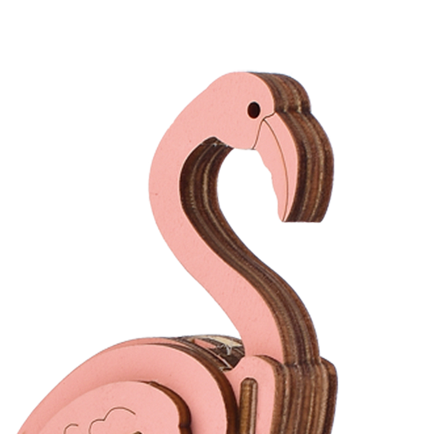 Maqueta 3D de madera. Diseño de Flamingo. 20 piezas.