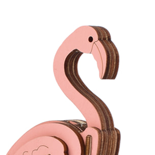 Maqueta 3D de madera. Diseño de Flamingo. 20 piezas.