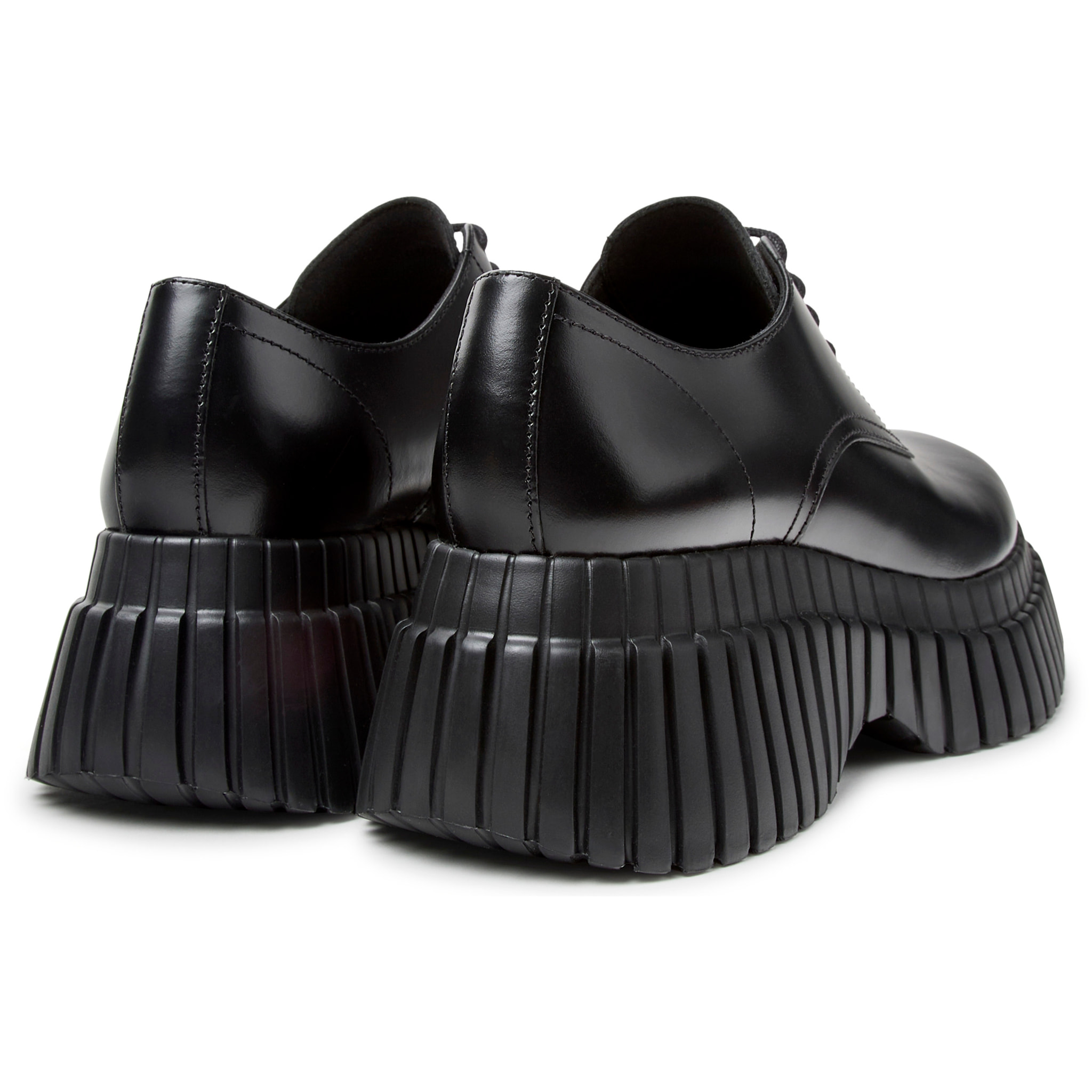 Zapatos de cordones - CAMPER Pix BCN - Negro - Piel lisa