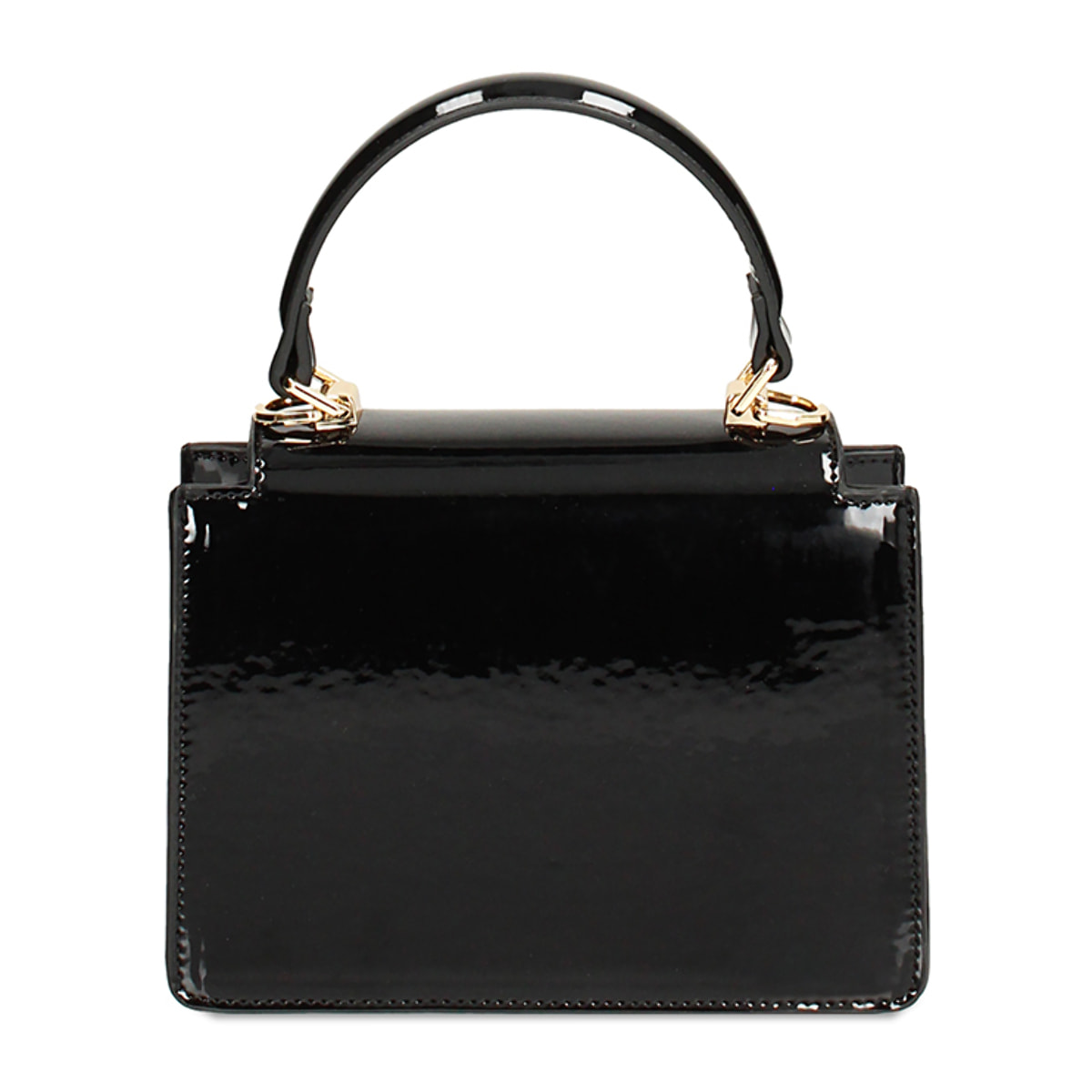 Minibag nera piccola in vernice