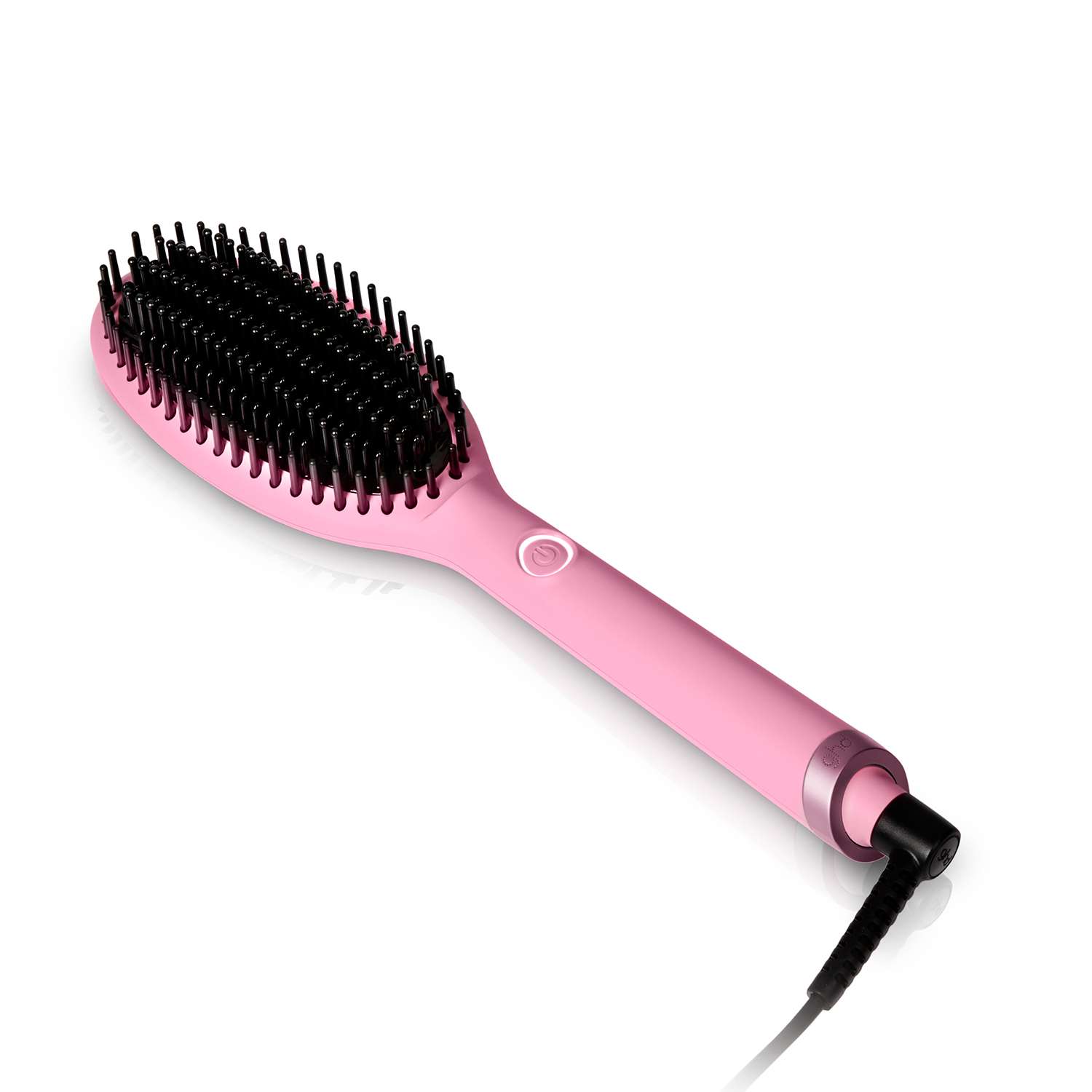 Brosse lissante ghd glide rose et sa pochette thermorésistante
