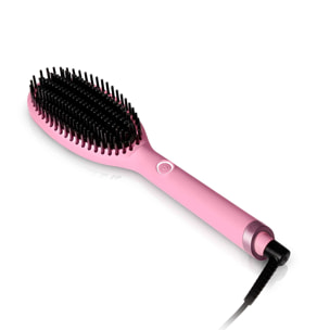 Brosse lissante ghd glide rose et sa pochette thermorésistante