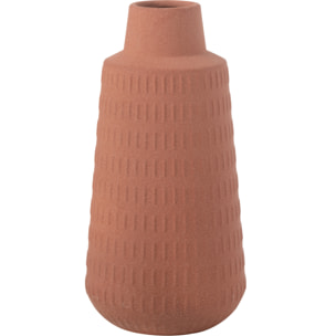 J-Line vase Ria Sculpte - porcelaine - terracotta - large - 31 cm de hauteur