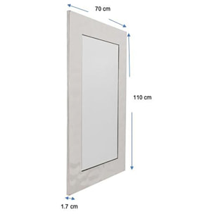 Miroir Caldera 110x70cm chrome Kare Design