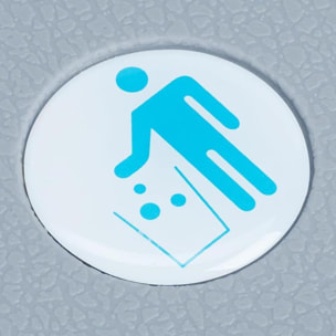 Contenedor de reciclaje para mueble de cocina, cubos de basura bajo fregadero, fijación inferior y extracción manual, cubo extraíble, con tapa