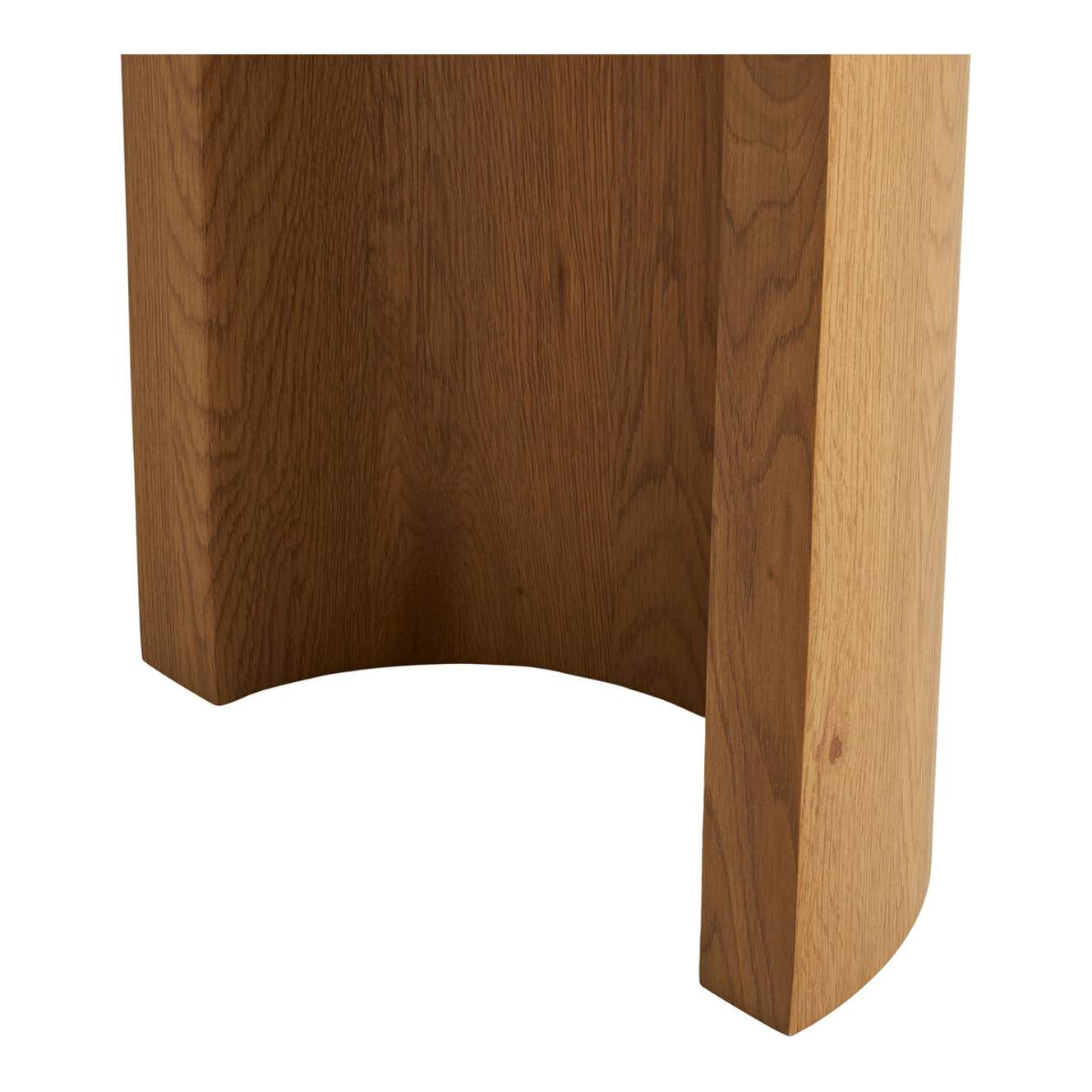 Consolle Bibione in MDF naturale con gambe in legno chiaro 114x38x75 cm