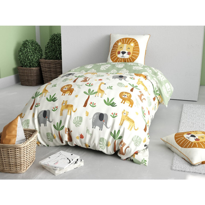 Parure housse de couette 2PCS en coton 57 fils - SAVANE