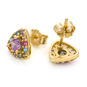 Pendientes Aldra acabado oro amarillo 18k