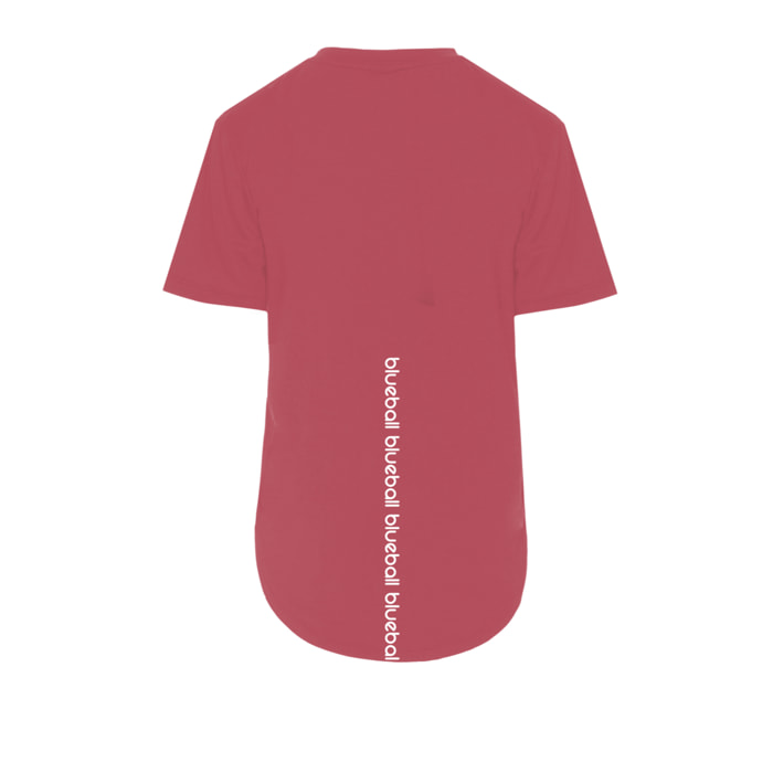 T-SHIRT DA CORSA A MANICHE CORTE DA DONNA BLUEBALL ROSA