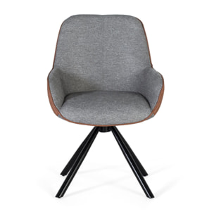 Silla de Tapizado Pu, Tela 52 Cm Estilo Contemporáneo