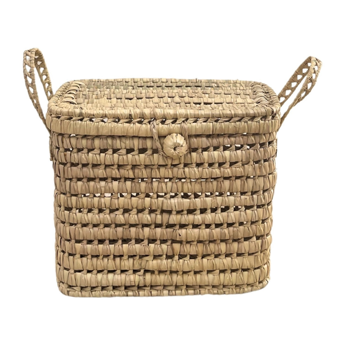 Malle de rangement feuille de palmier - Naturel