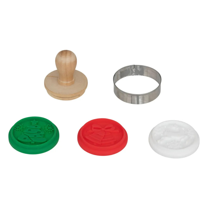 Tampon biscuits Noël 3 pièces