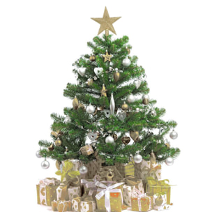 Kit de bolas de navidad 18 piezas oro