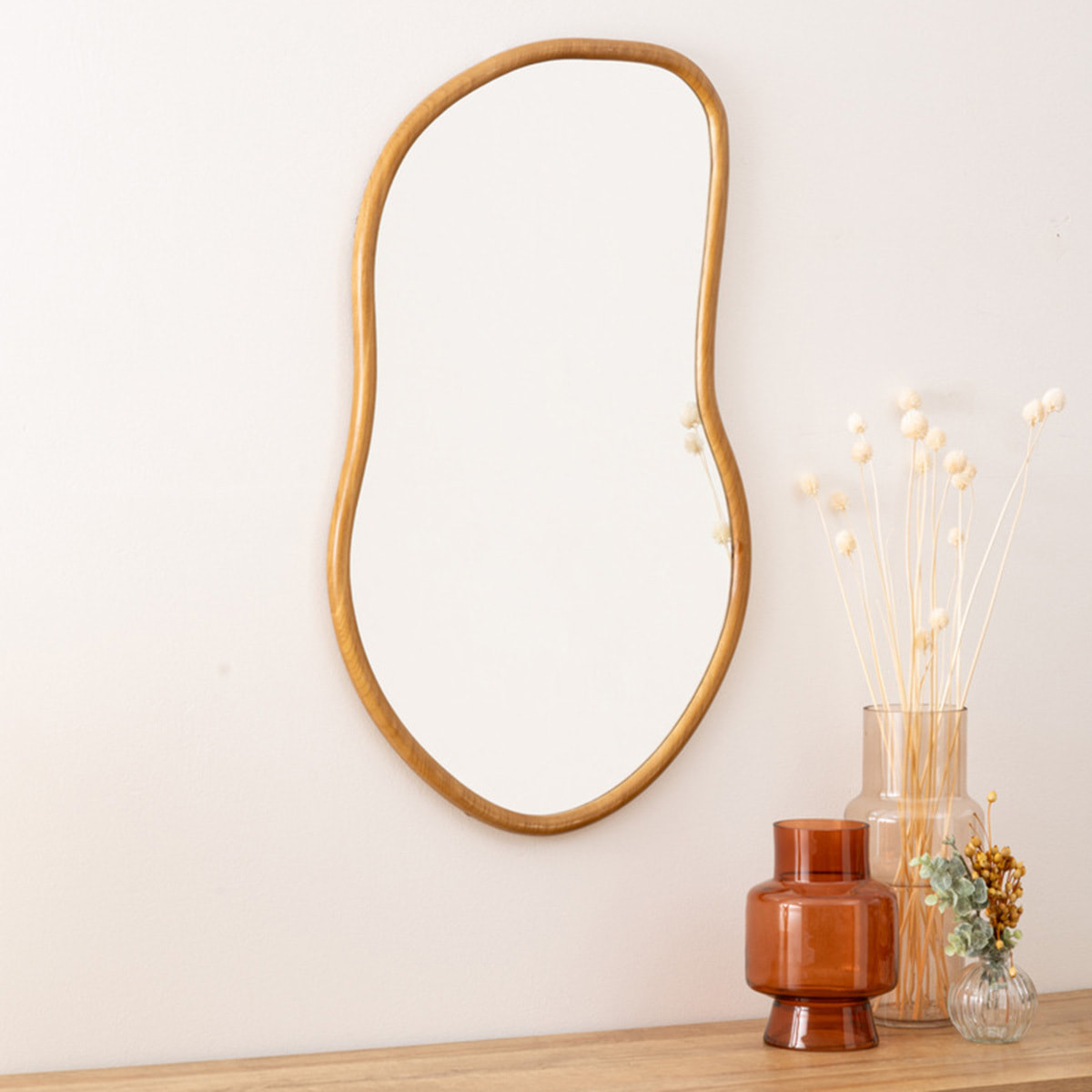 Miroir Livia en bois 45x75cm