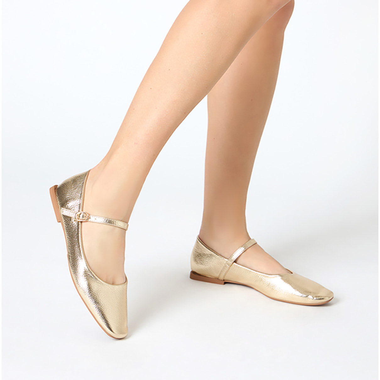 Ballerine donna oro chic