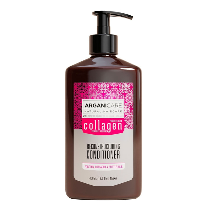 Collagen - Après-Shampooing Revitalisant - Cheveux Fins, Dévitalisés et sans Volume 400 ml