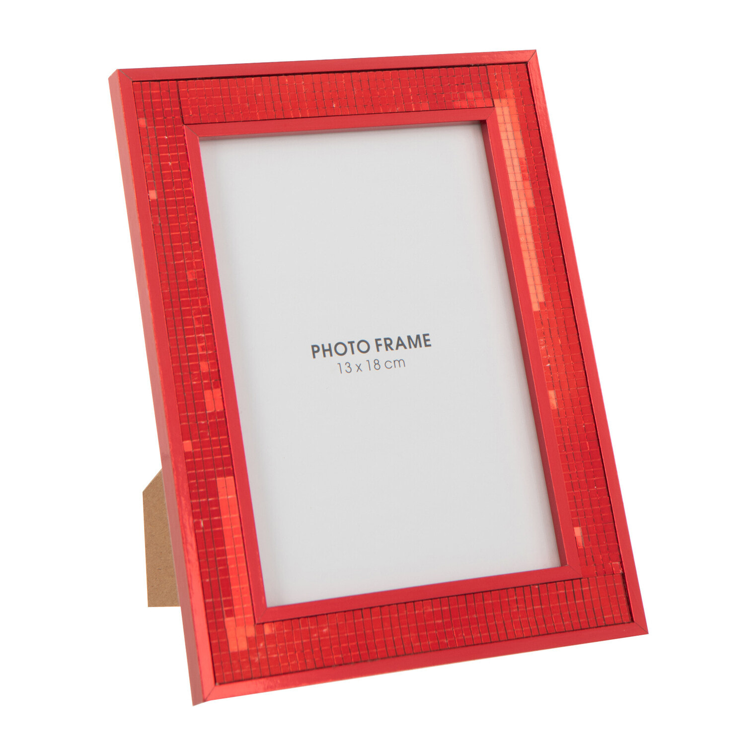 J-Line cadre photo Miroir - verre - rouge - large