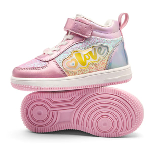 Zapatillas de Luces de Niña Estilo Botín