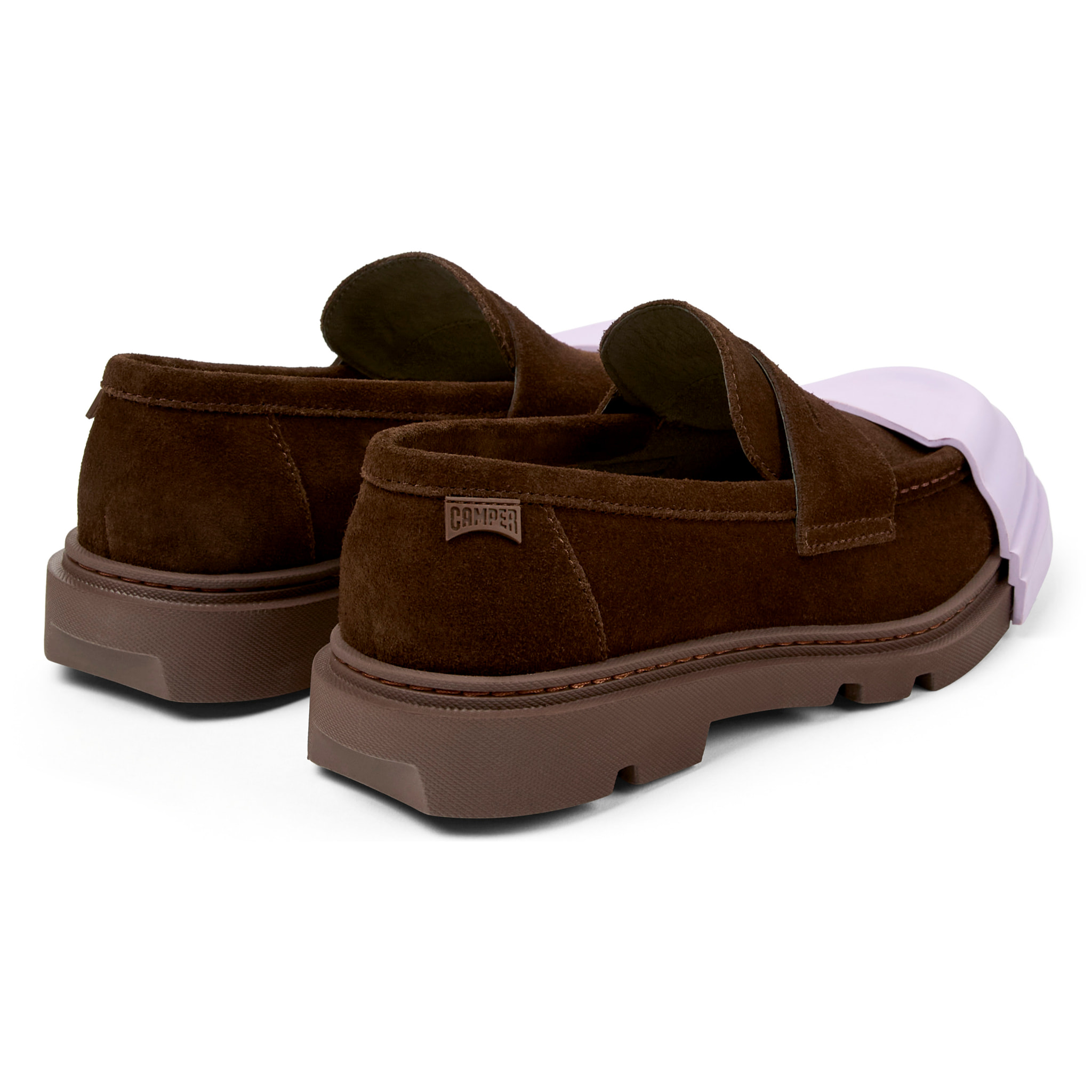 Scarpe stringate - CAMPER Junction - Marrone - Pelle scamosciata