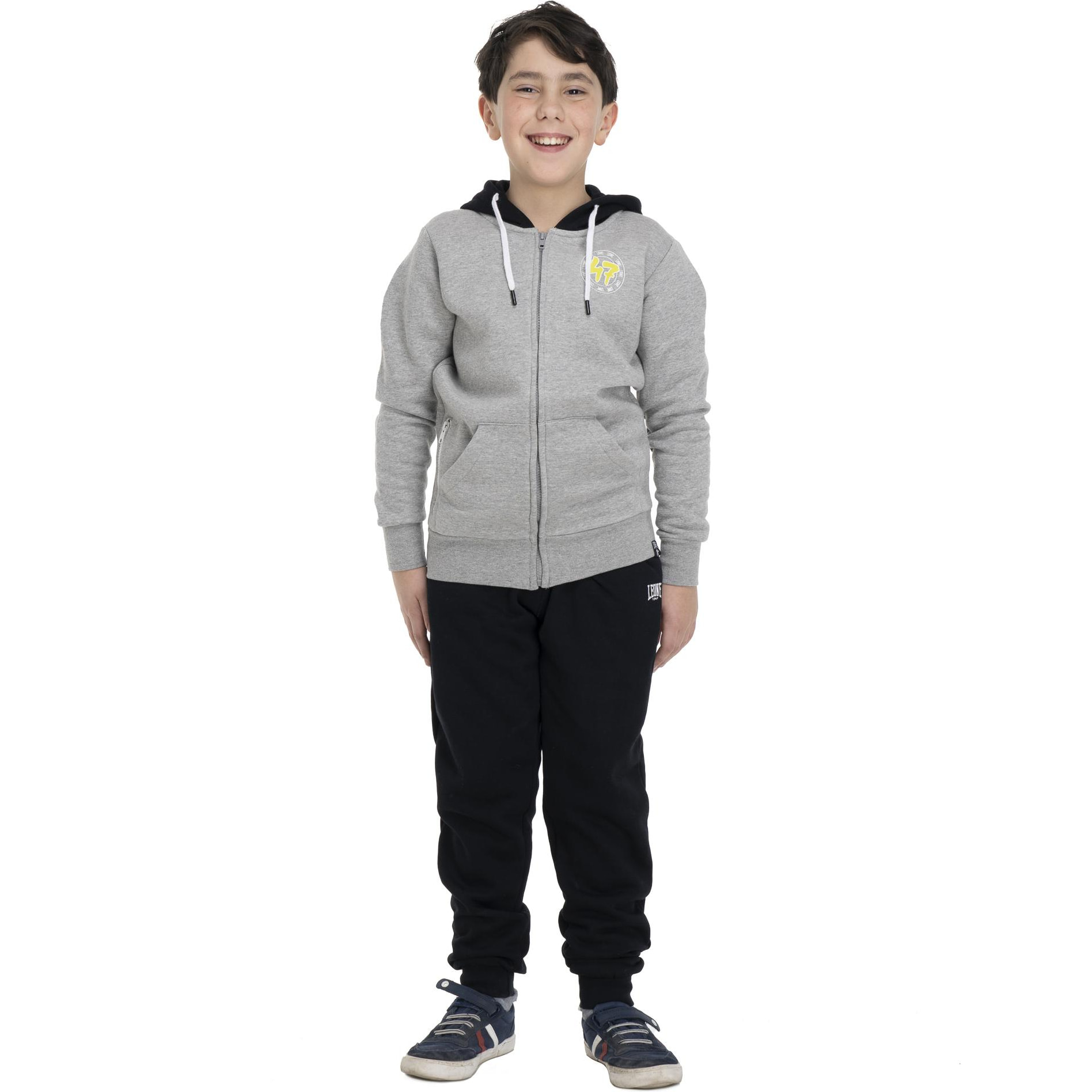 Tuta da bambino con cappuccio e full zip Basic