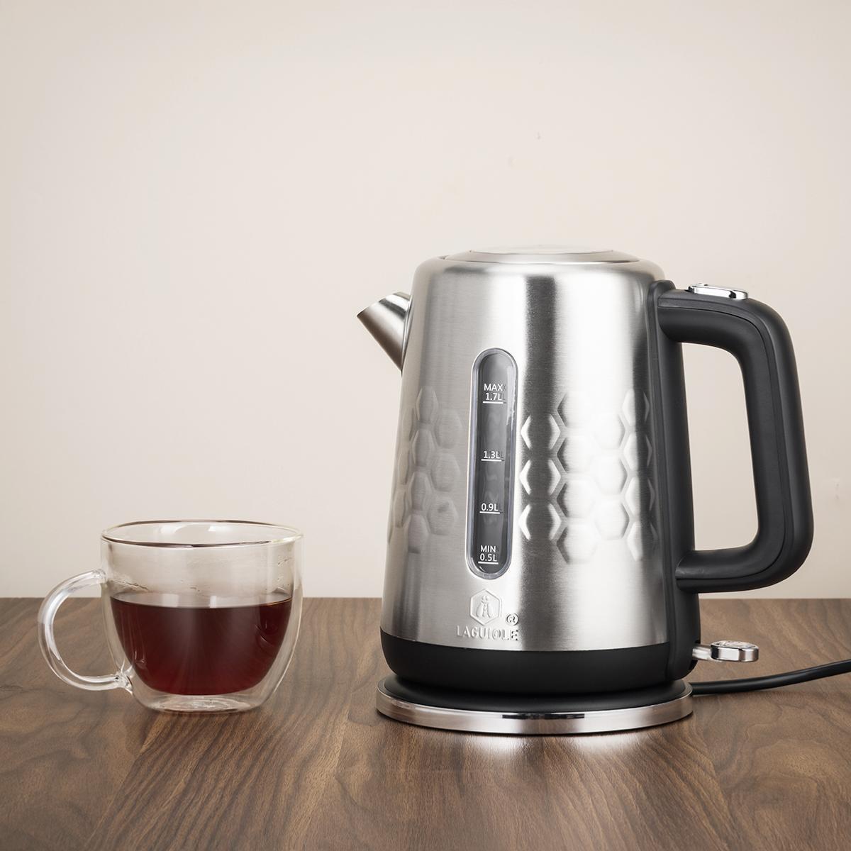 Bouilloire électrique en inox 1,7l
