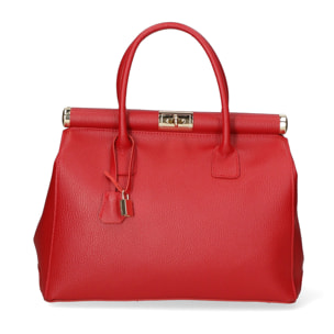 Borsa a mano da donna - Modello Aleria - Vera pelle - 35.0 x 26.0 x 16.0 cm