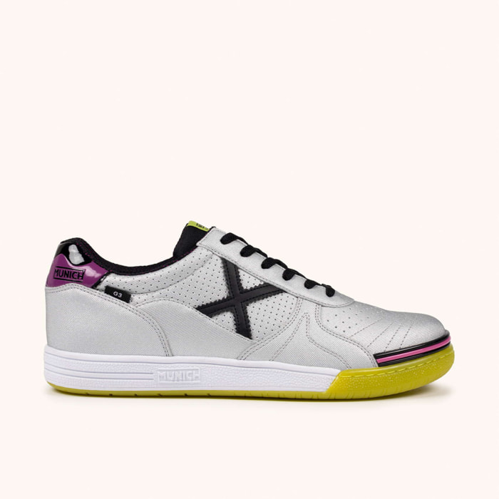 MUNICH G-3 453 Zapatillas de Fútbol Sala Profesionales Blanco y Negro