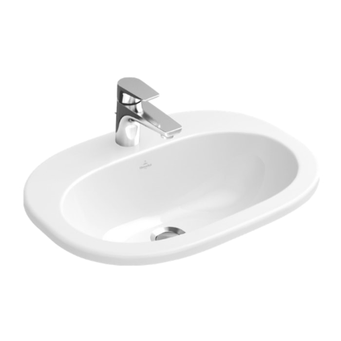 Vasque a encastrer O.Novo Blanc CeramicPlus