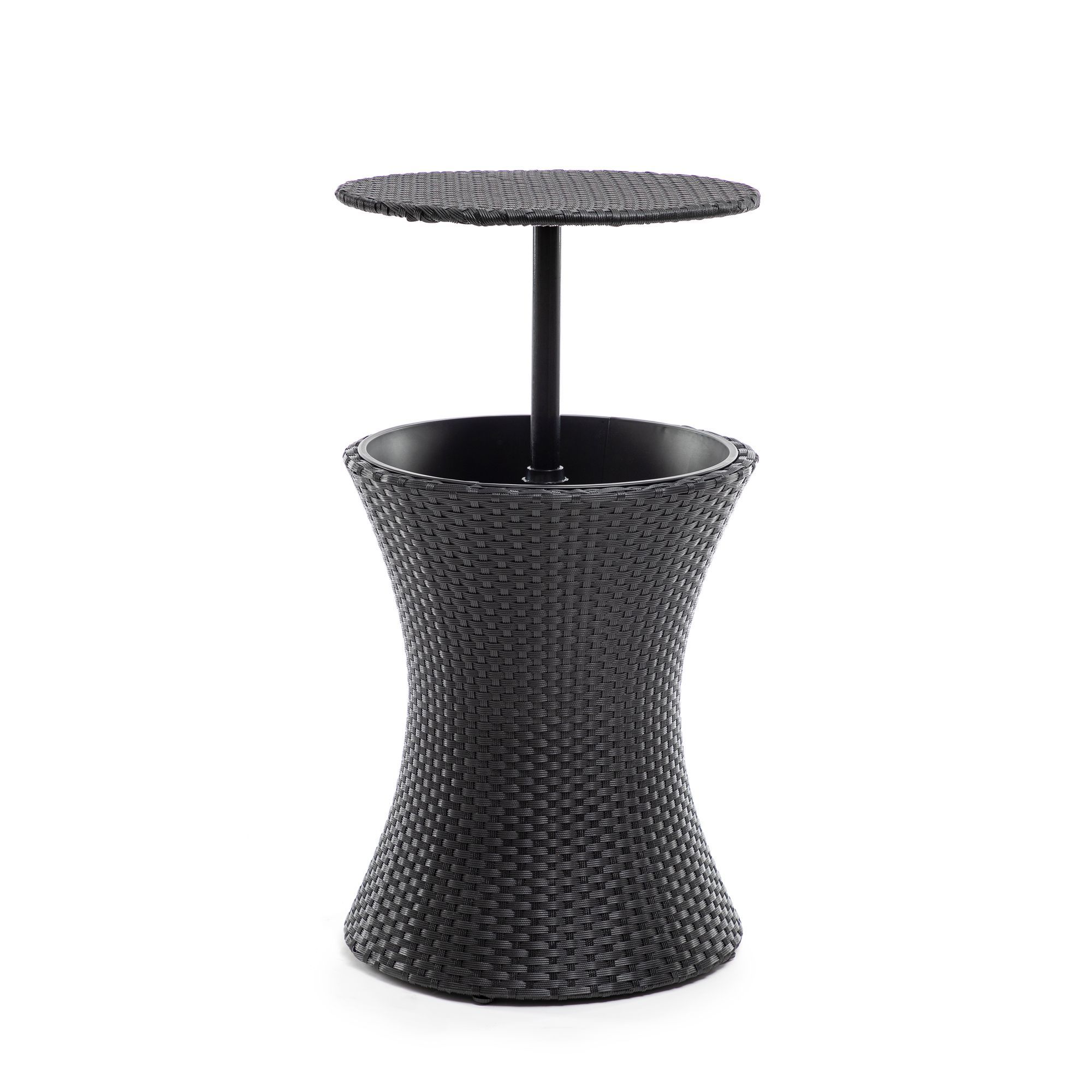 Tavolo frigo 3 in 1 - nero - 44,5 x 44,5 x 56,5 cm