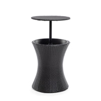 Tavolo frigo 3 in 1 - nero - 44,5 x 44,5 x 56,5 cm