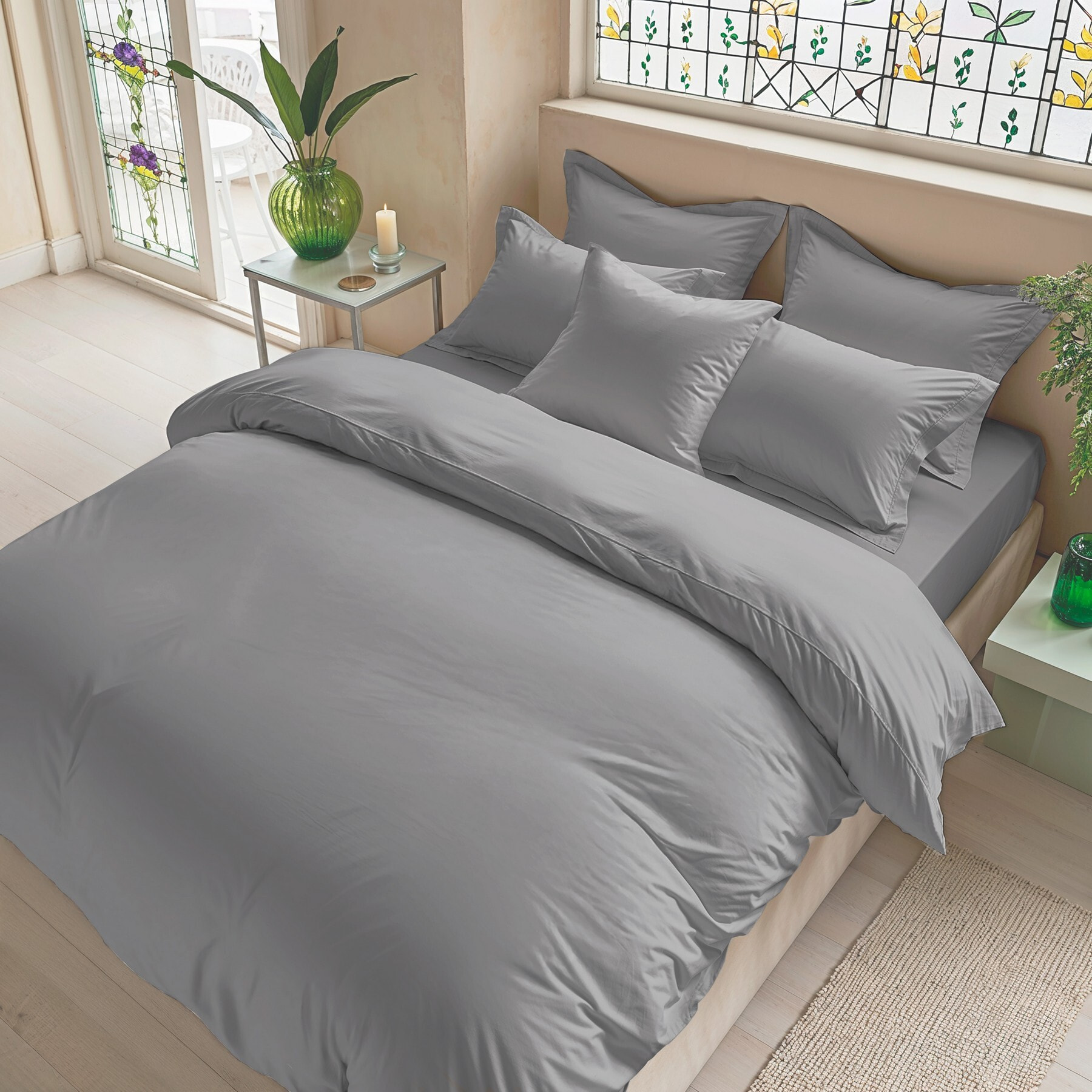 Funda nórdica sakura gris