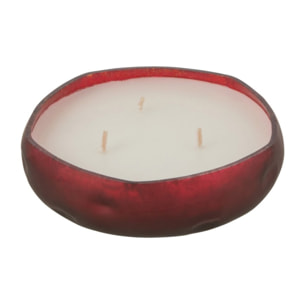 J-Line bougie parfumée M-Chic - Oud & Amber - verre - rouge - small - 15H