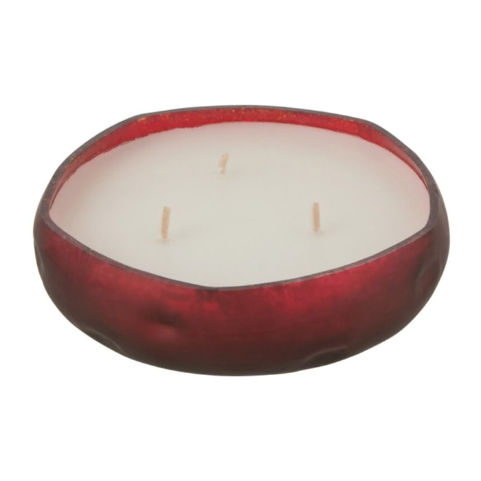 J-Line bougie parfumée M-Chic - Oud & Amber - verre - rouge - small - 15H