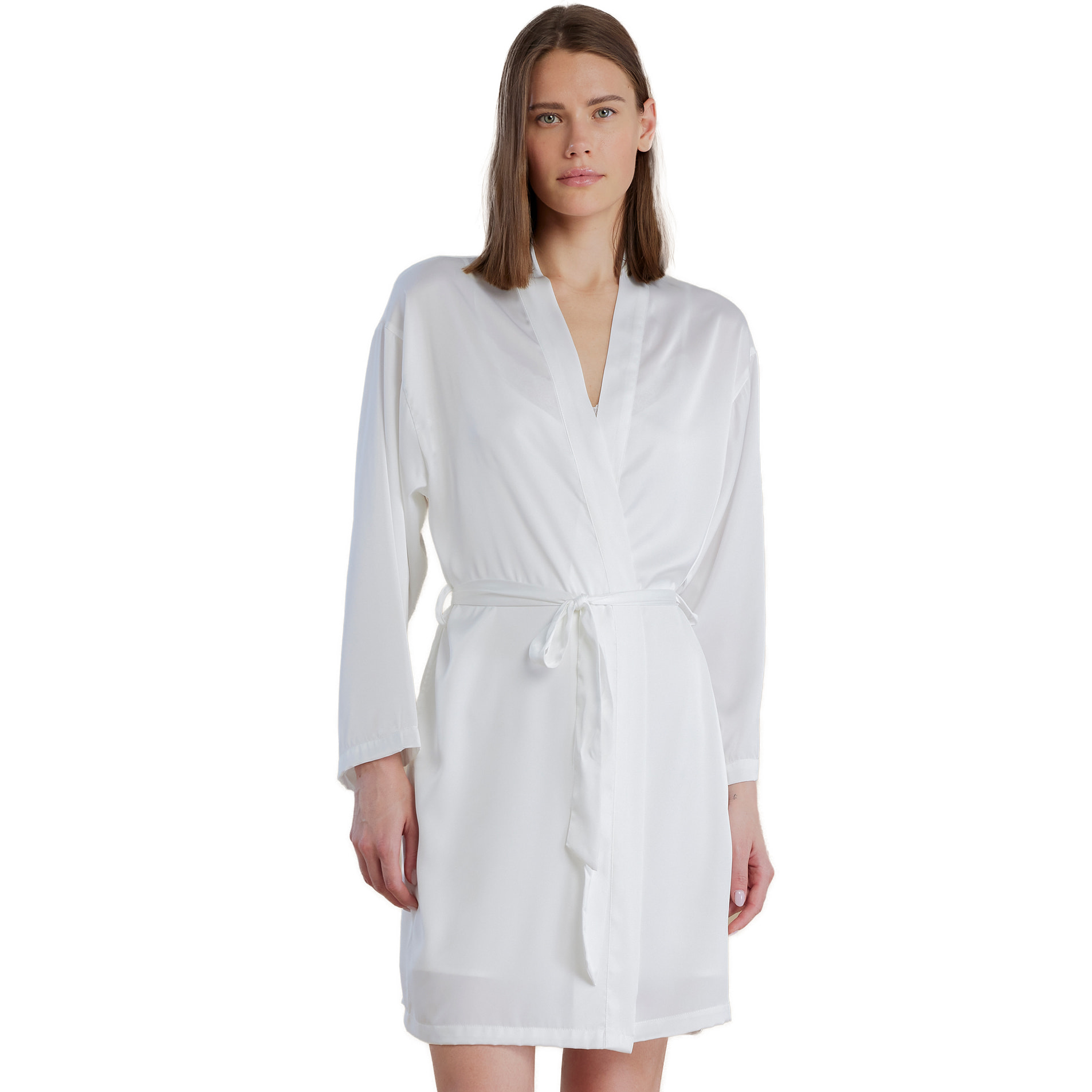 Vestaglia in raso con maniche lunghe e cintura articolo pleasure Noidinotte