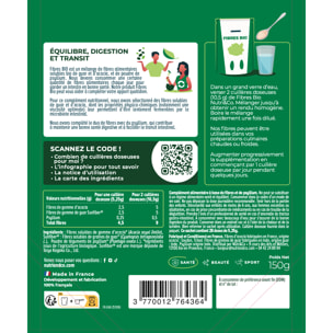 Nutri&Co Fibres Bio Équilibre Flore Intestinale Transit Detox Colon - 150g Vegan