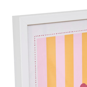 Affiche encadrée Cheri pêche 30x40cm