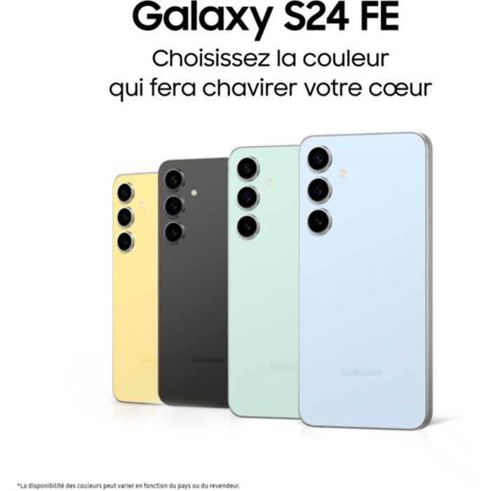 Smartphone SAMSUNG Galaxy S24 FE 5G Vert d'eau 256Go