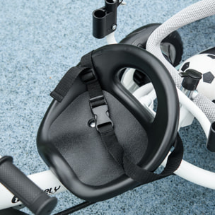 Triciclo para Bebés Triciclo Evolutivo para Niños con Toldo Plegable Mango de Empuje Telescópico y Desmontable Bolso para Mamá y Portabotellas 102x49x102 cm Verde Mint