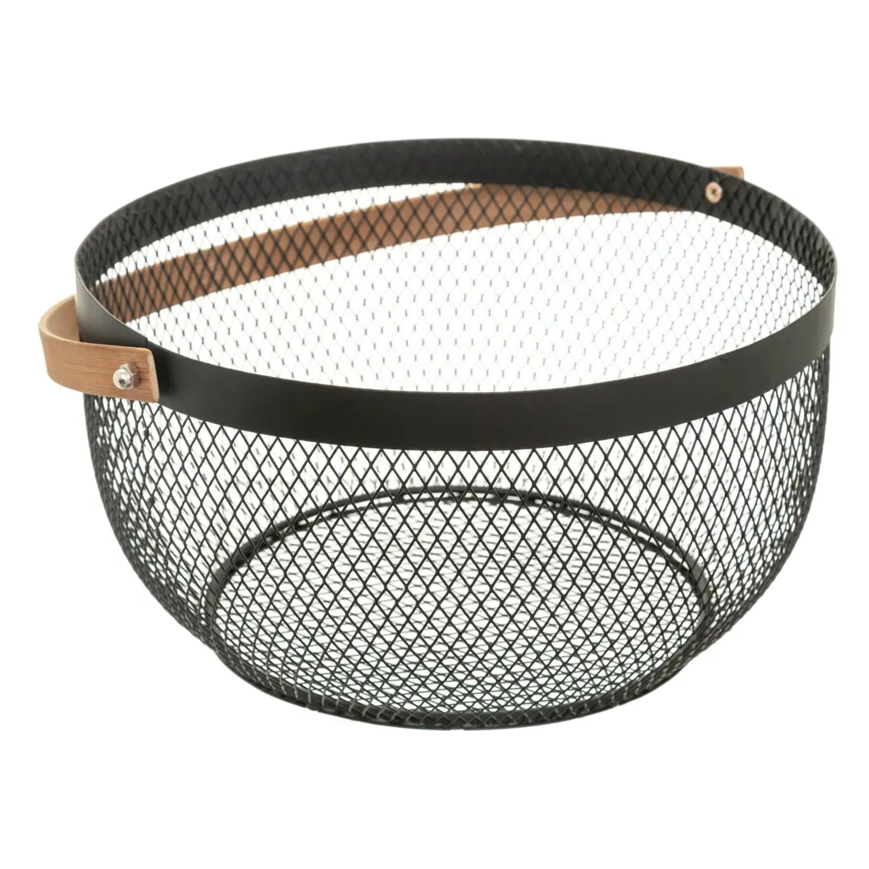 Corbeille en métal 29cm "Mesh" noir