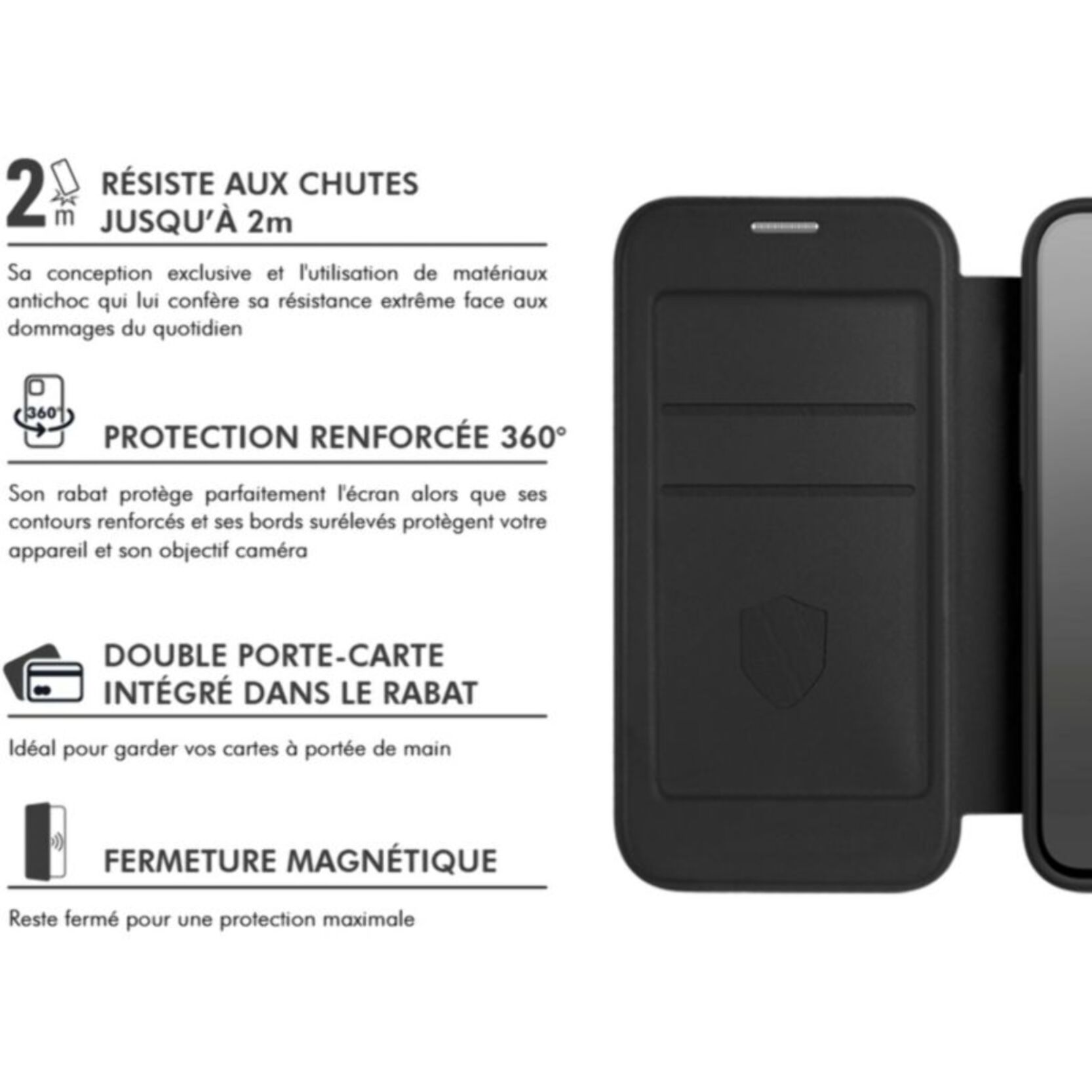 Coque FORCE CASE étui Magnet s26 ultra noir