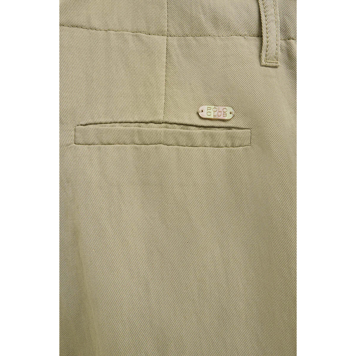 Pantalón gris piedra de corte recto con logo Polo Club