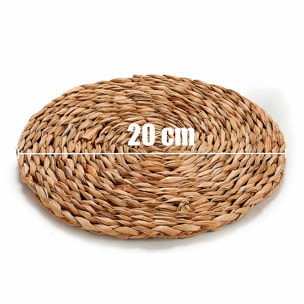 Sottopiatto rotondo vegetale di 20 cm.