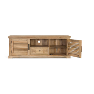 Mueble TV de Madera de Mango 170 Cm Estilo Rústico Contemporáneo