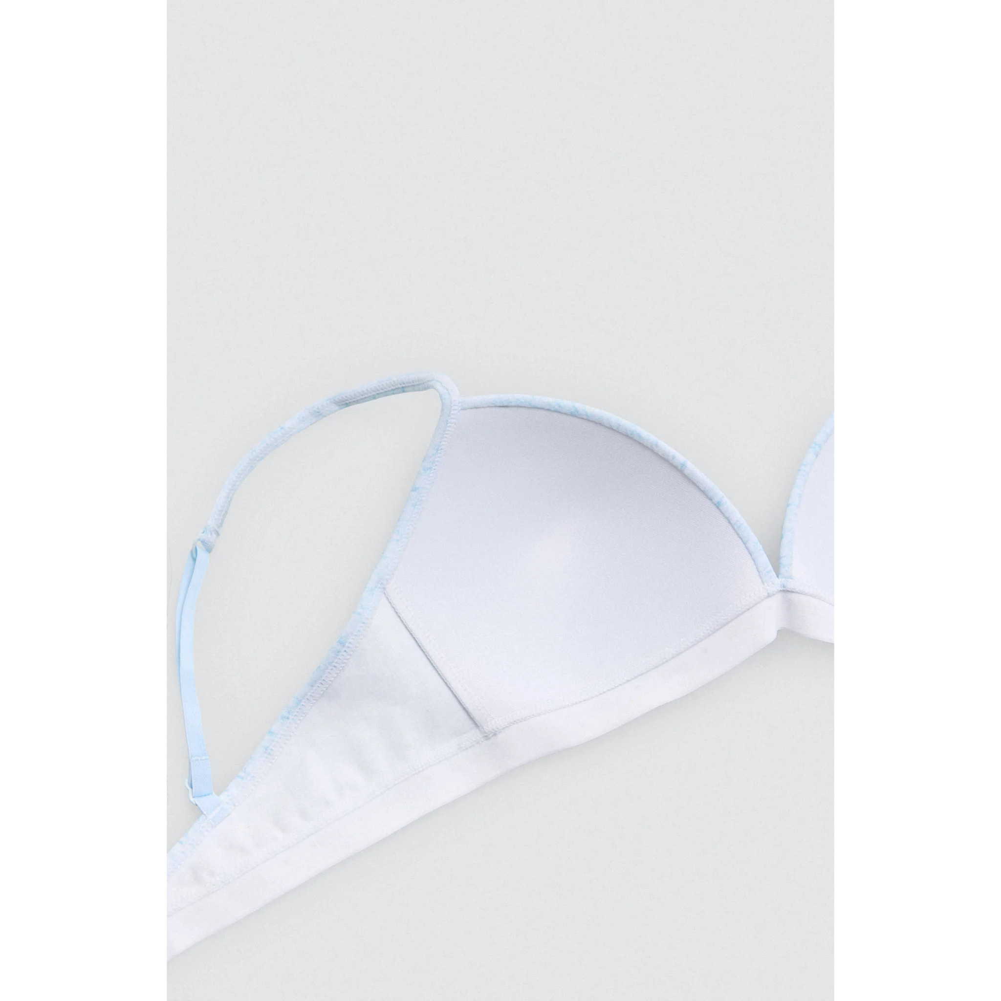 Reggiseno per ragazzi in cotone azzurro