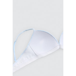 Reggiseno per ragazzi in cotone azzurro